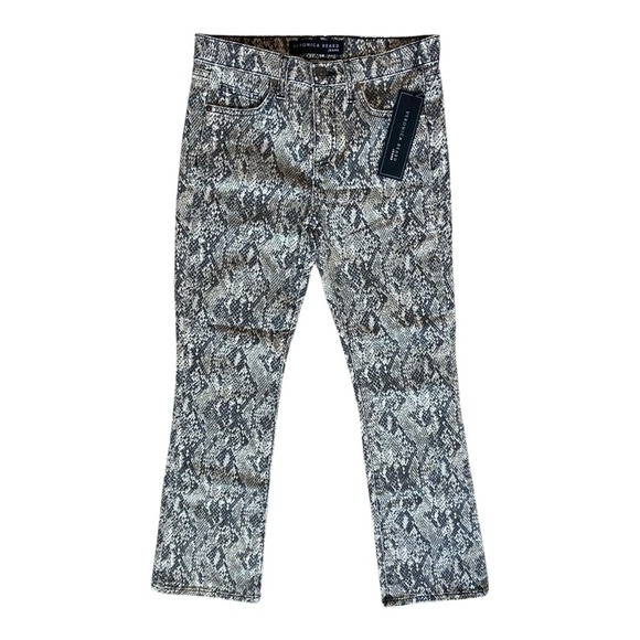 VERONICA BEARD Carolyn Snakeskin High Rise Jeans NWT Sz 26 - Picture 2 of 2